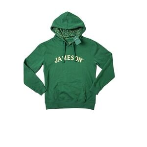 NWT Jameson Irish Whiskey Men's Drawstring Hoodie Hooded sweatshirt Large Cotton